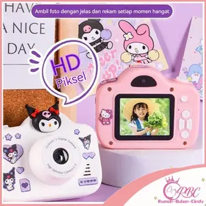 [Penjual Lokal] 2000W Sanrio Digital Camera Built In Game High Definition Pixel Kuromi Cartoon Mini Portable Camera Untuk Hadiah Ulang Tahun Wisuda Dan Liburan