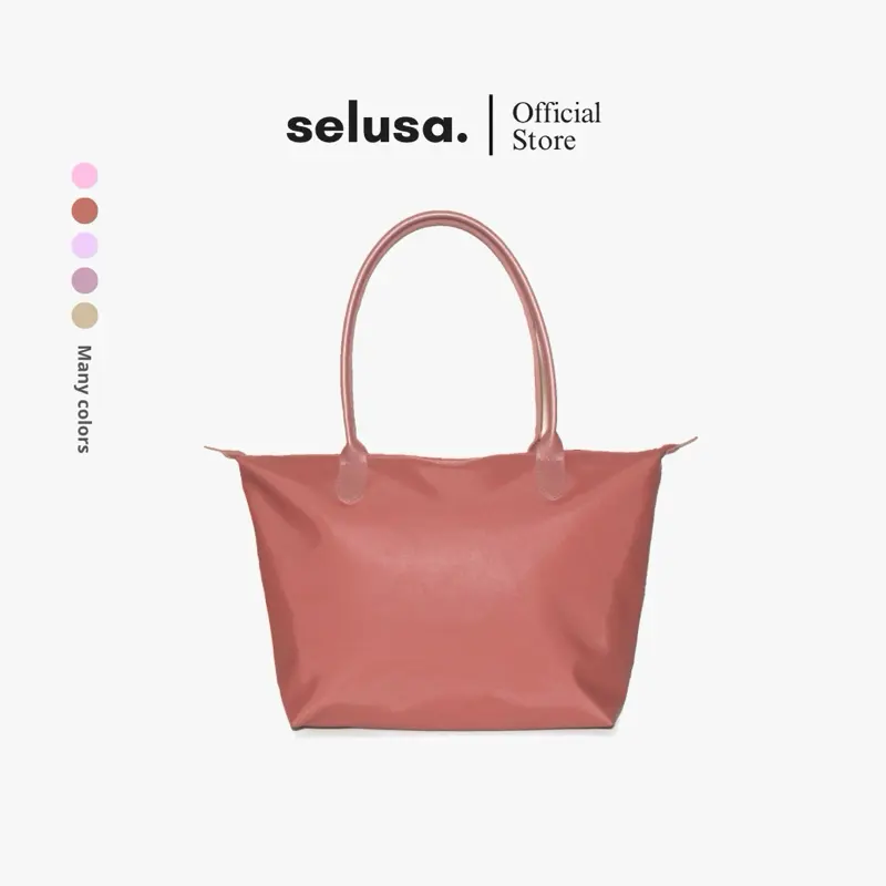 SELUSA AMBER NYLON TOTEBAG Water Splash | Tas Bahu Tas Jinjing Nilon Wanita