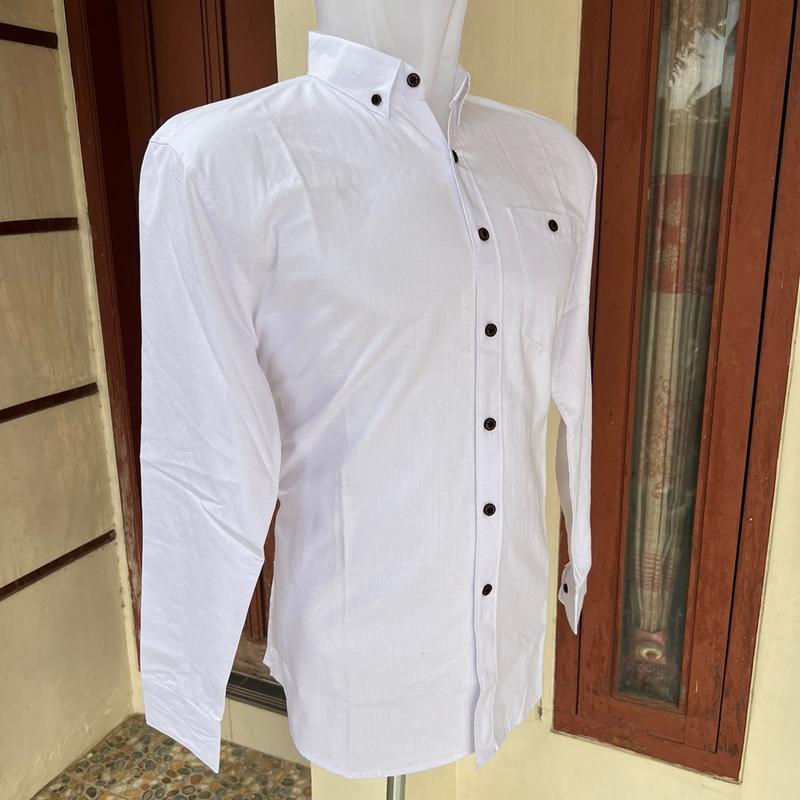 KEMEJA AYAH DAN ANAK KATUN PREMIUM WARNA PUTIH (HARGA SATUAN) 1