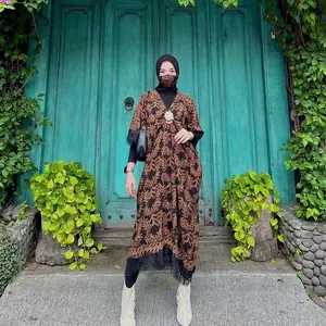 KAFTAN LACE BATIK DAUN PARNG dress