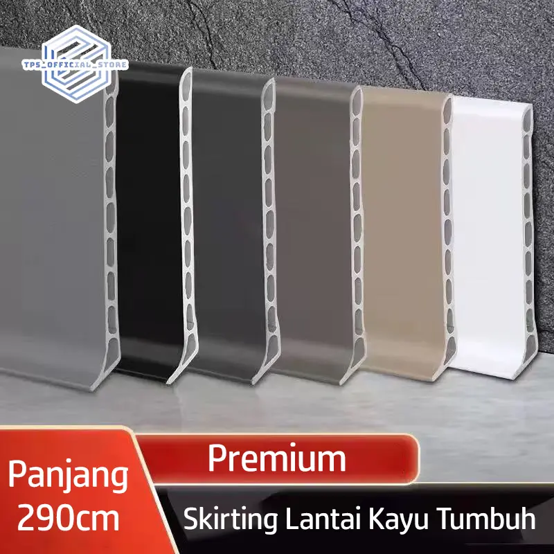 Lis Plint PVC 2.9m x 10cm/8cm – Skirting Board Anti Air & Rayap, Dekorasi Dinding Rumah Minimalis