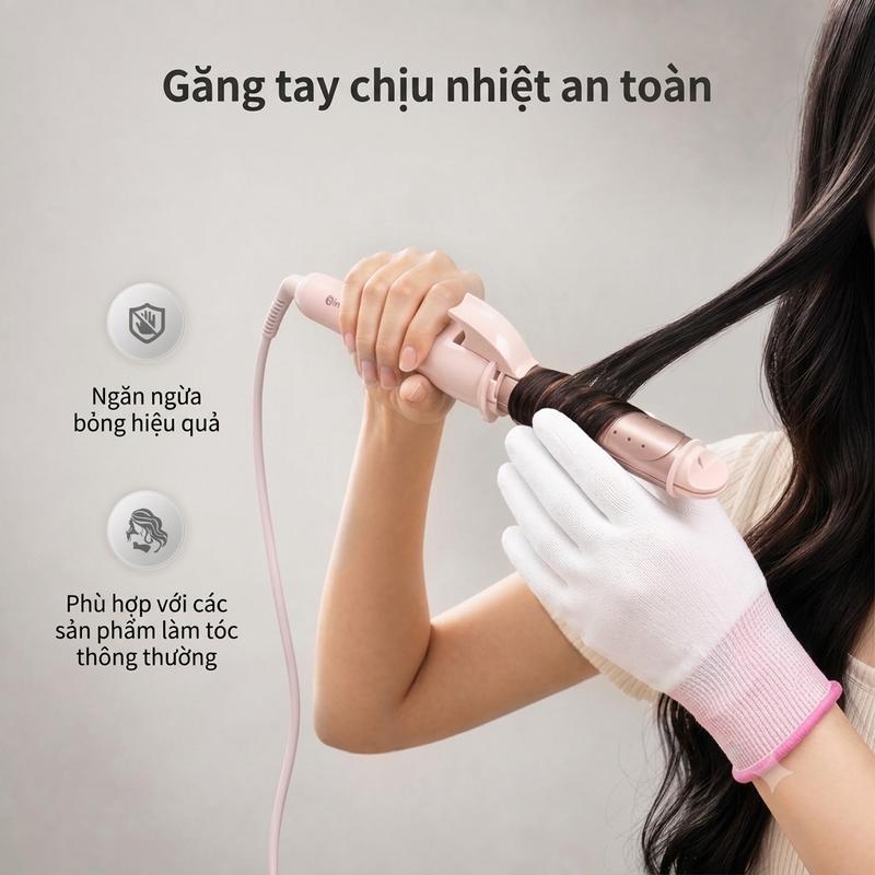 SimplusHome Găng tay cách nhiệt chống bỏng FTST001WP00 , dành cho người mới làm tóc, an toàn khi tạo kiểu Bảo Hành 1 Năm, Chỉ Đổi Không Sửa