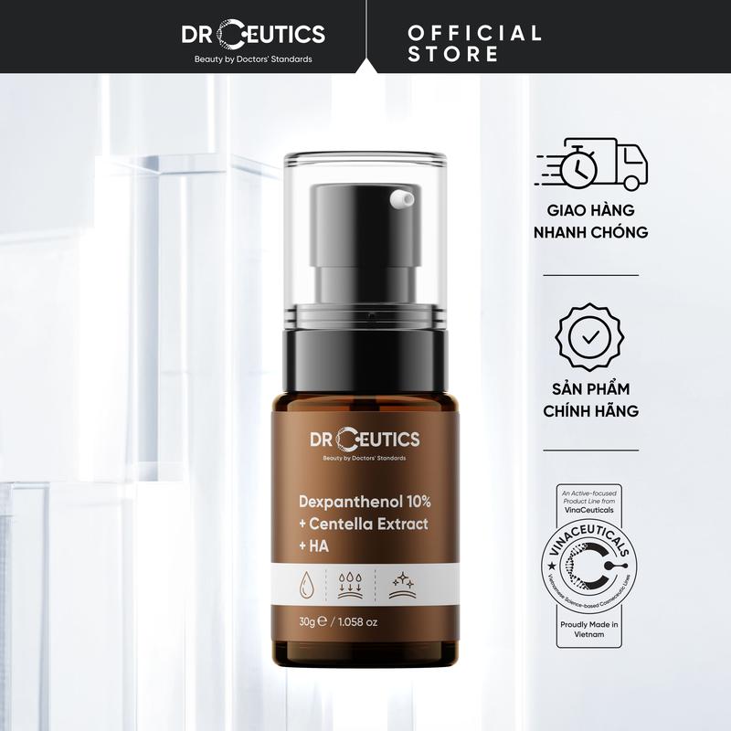  DRCEUTICS Tinh Chất B5 Cấp Ẩm Và Hỗ Trợ Phục Hồi Da Dexpanthenol 10% + Centella Extract + HA  30g  Serum Dưỡng Ẩm Da 