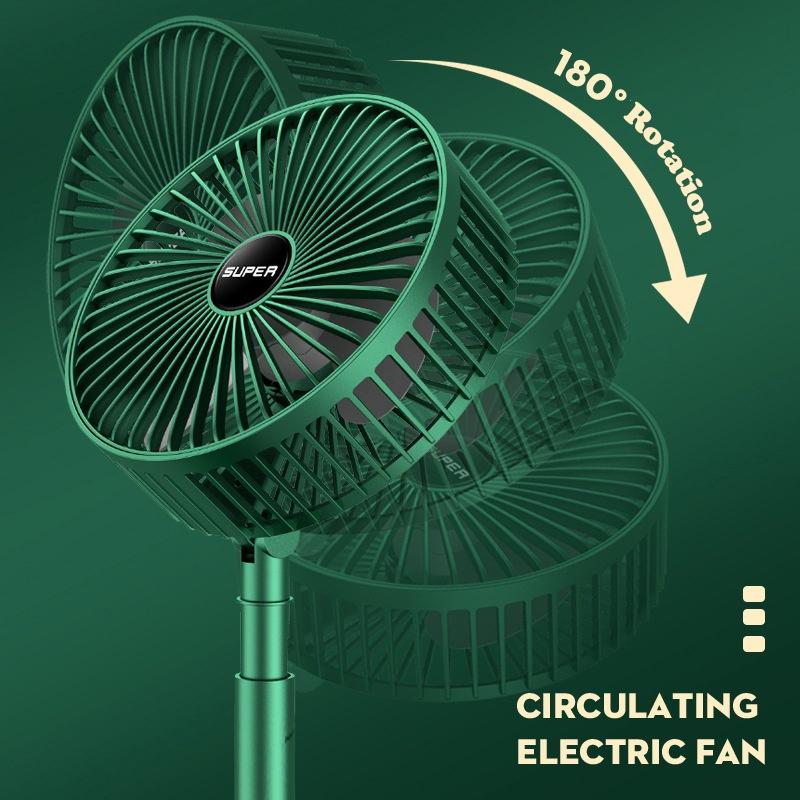 Product Introduction of Telescopic Folding Fan Rechargeable Mini Desk Fan / USB Portable Fan / Table Fan Strong Wind Quiet Adjustable Kipas 28