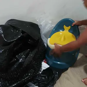 Dejavu Latihan Toilet Anak Training Anak WC Jongkok Pispot Anak Duduk Closet Baby Toilet Trainer Latihan Portable Plastik HSB716