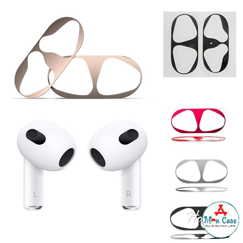 Miếng Dán Chống Bẩn Bảo Vệ Tai Nghe Không Dây AirPods Chất Liệu Kim Loại Metal…