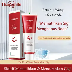 Pasta gigi pemutih menghilangkan noda kuning dan bau mulut, menyegarkan nafas, mengunci keputihan dan mencegah ngengat