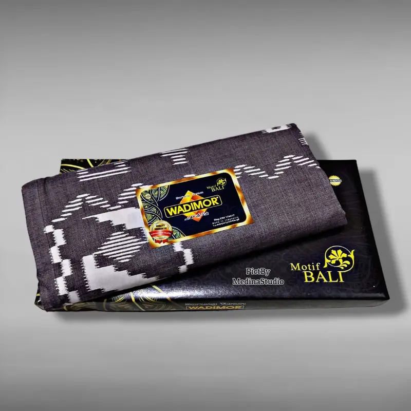Sarung Wadimor Hitam Polos Tumpal Motif Kembang Batik Bisa COD Ukuran Dewasa Kwalitas Super Santri Muslim Putih Mewah 7