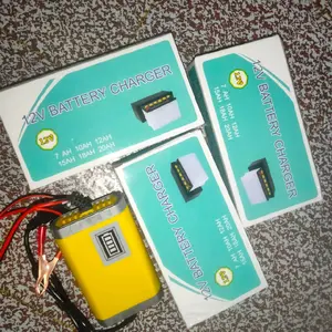 Charger Baterai Aki 12V Car Kendaraan Cepat Efisien & Aman untuk Mobil dan Motor 12V 10AH 12AH 15AH 18AH 20AH