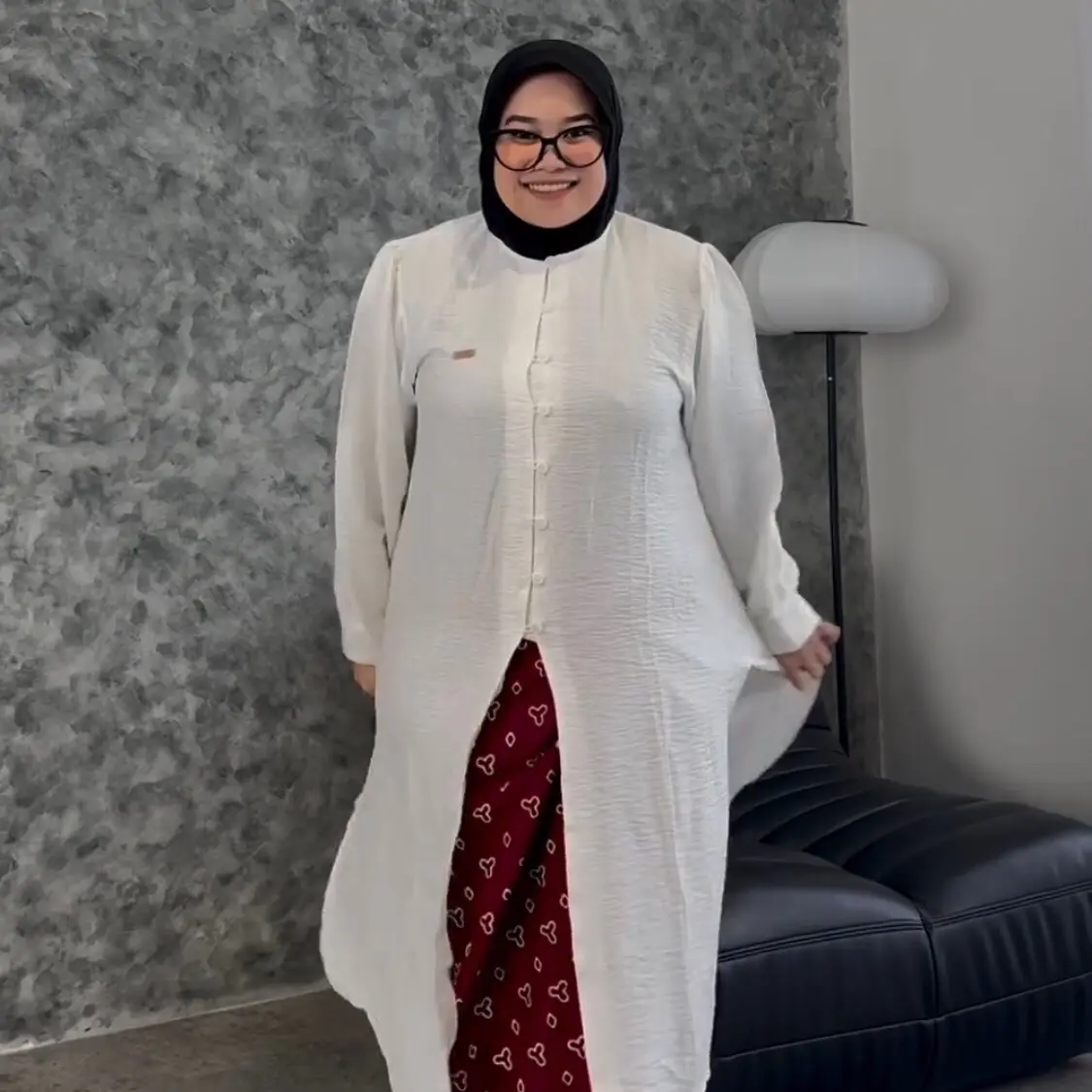 By Deeja - Tunik  Jumbo Oversize++ LD 140  |  Atasan | Wanita  | Linen tuni kwan it a outfit raya series 2025