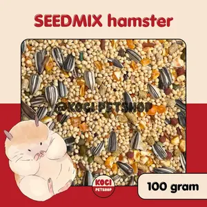 Seedmix Hamster 100/250/500/1000 gram / 1 kg Nutrisi Harian Hamster Kemasan Praktis Cocok untuk Pemeliharaan