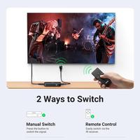 Gambar UGREEN HDMI Switch 3 In 1 Out Switcher Splitter 4K 30Hz HD Resolution 3D Display - 80125 dari GGSTORESBY Kota Surabaya 4 Tokopedia