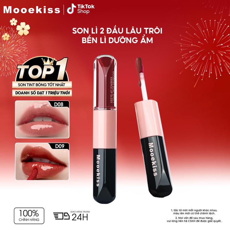 Son Bóng Dạng Lỏng Essence Hiệu Ứng Cảm Ứng Kép Hai Đầu Mookiess 3g
