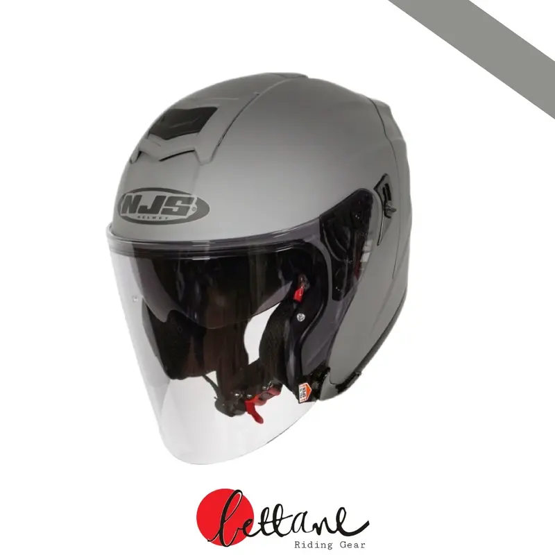 Helm NJS Half Face Kairoz DV Solid Double Visor dengan Sistem Tali Pengikat Microlock untuk Sepeda Motor - Motorcycle 3
