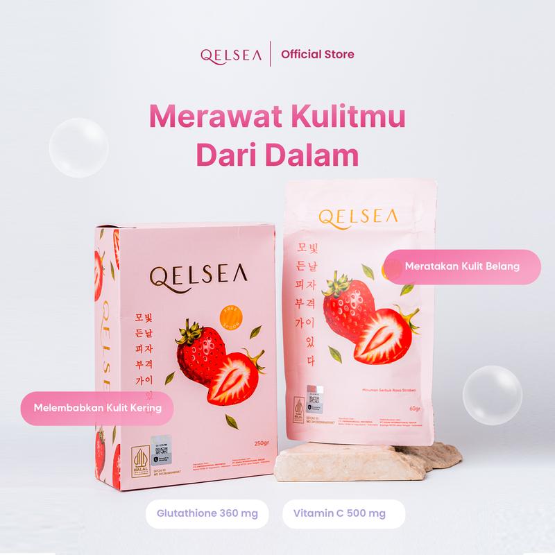 Qbast Qelsea 5 Pcs Glutathione 360 mg Collagen Drink Pencerah Mencerahkan 3