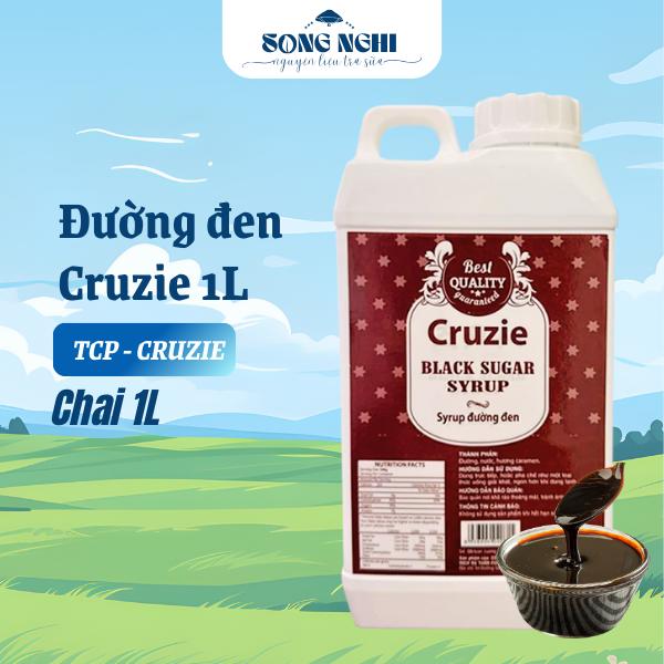  Siro Đường Đen chai 1L Cruzie - Syrup Đường đen 1L TCP - nguyen lieu pha che song nghi 