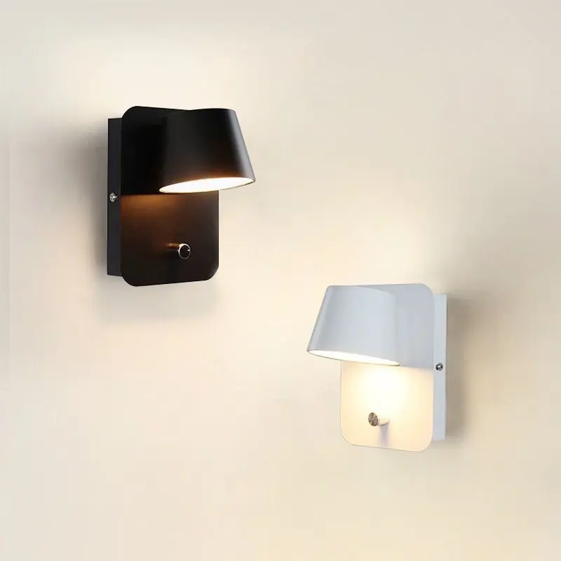 Bedroom bedside wall light Hotel hotel bedside reading wall light indoor simple with switch background wall light
