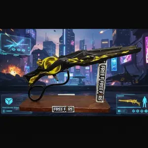 Mainan Tembakan Anak Karet Free Fire SG SOLLORIS + kokang (bisa diputar)