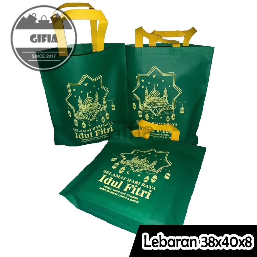 (isi 10pcs) Tas Idul Fitri / Tas Lebaran / Goodie Bag  38x40x8