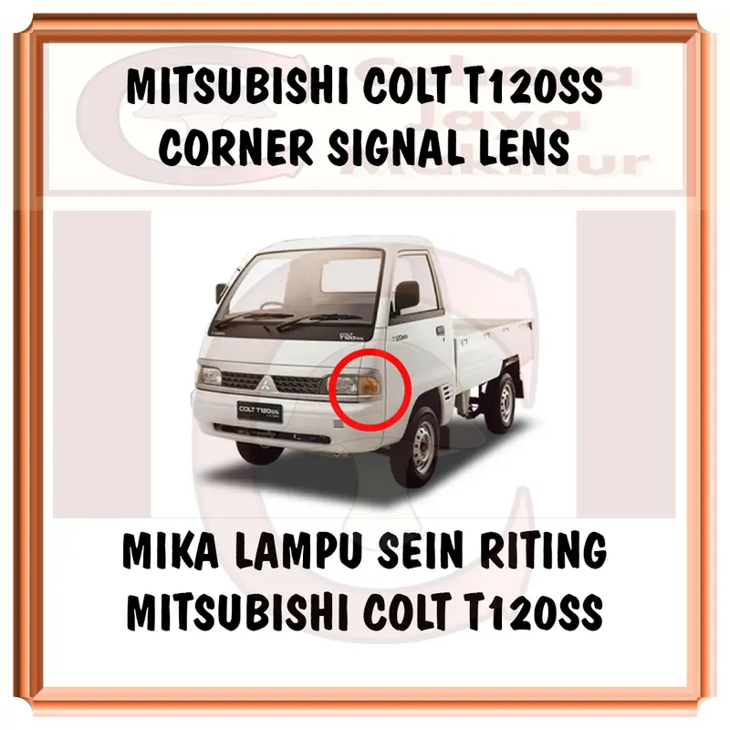 PCS Mika Kaca Lampu Sein Sen Corner Signal Riting Reting Mitsubishi Colt T120 SS T120ss 2