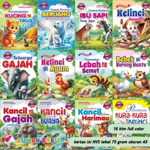 Paket Best Seller 12 Buku Cerita Binatang Bergambar
