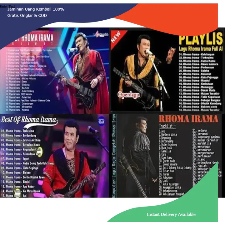 (SPESIAL RHOMA IRAMA) USB Flashdisk 32GB Full Lagu Karya Rhoma Irama Dan Duetnya