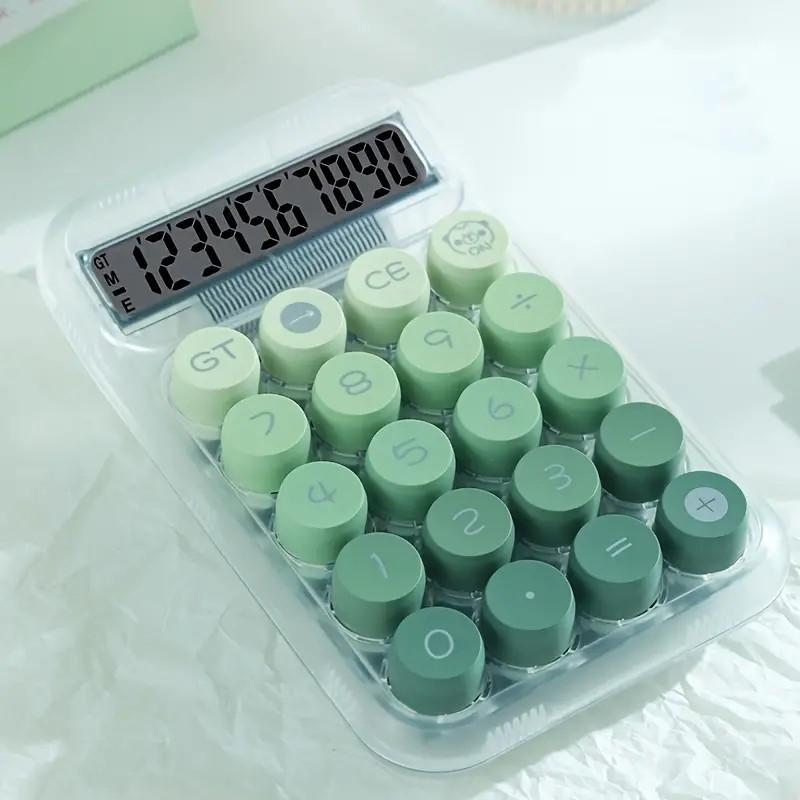 Product Introduction of Transparent Cute Desk Calculator - Easy-to-Use Office Calculator with Aesthetic Design for School or Office Use - Battery Not Included 12