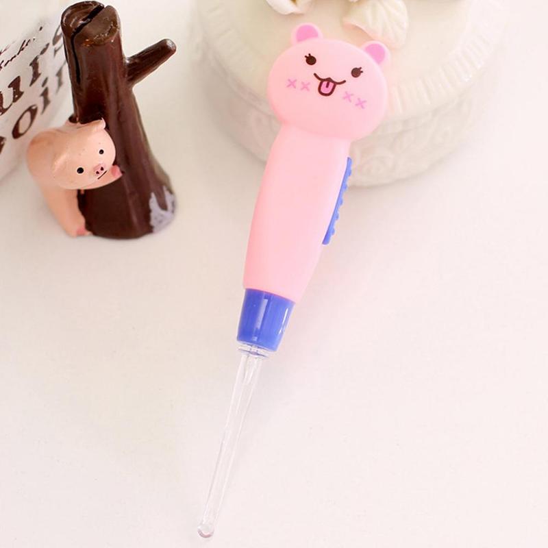 Ear Spoon Cleaning LED Lighting Cute Cartoon Animal Detachable Earwax Remover Tool Safety Cleaner #306728 1