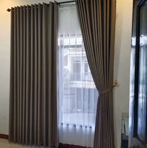 promo Gorden 1 Jendela 9 gelembung Kamar Aesthetic Motif polos liberti serat kayu dan motip lain nya Desain Elegan & Modern untuk Ruang Tamu dan Kamar Tidur pintu full Blackout Minimalis