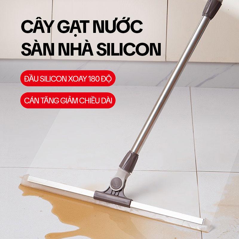 Cây Gạt Nước Sàn Nhà KITIMOP G50, Chổi Gạt Nước Silicon, Cây Quét Đẩy Nước Nhà Tắm, Nhà Vệ Sinh