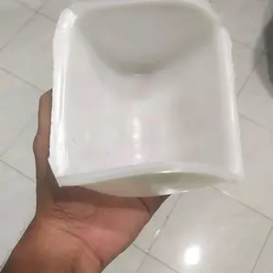 cawukan elevator bahan fiber tebal -+5mm panjang x lebar 11,5cmx11,5cm 5inc