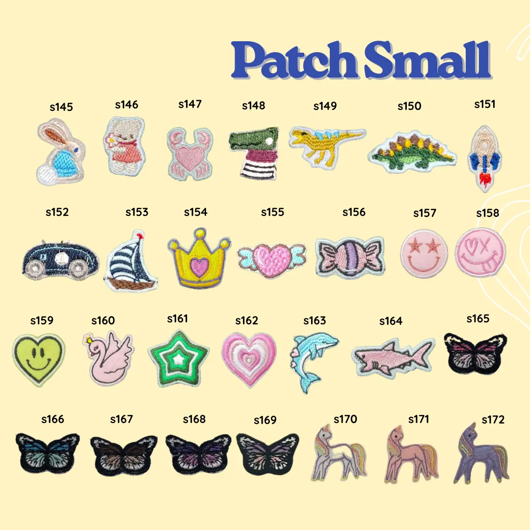 Patch Small 3 Keychain bagcharm webbing DIY custom gantungan kunci tas