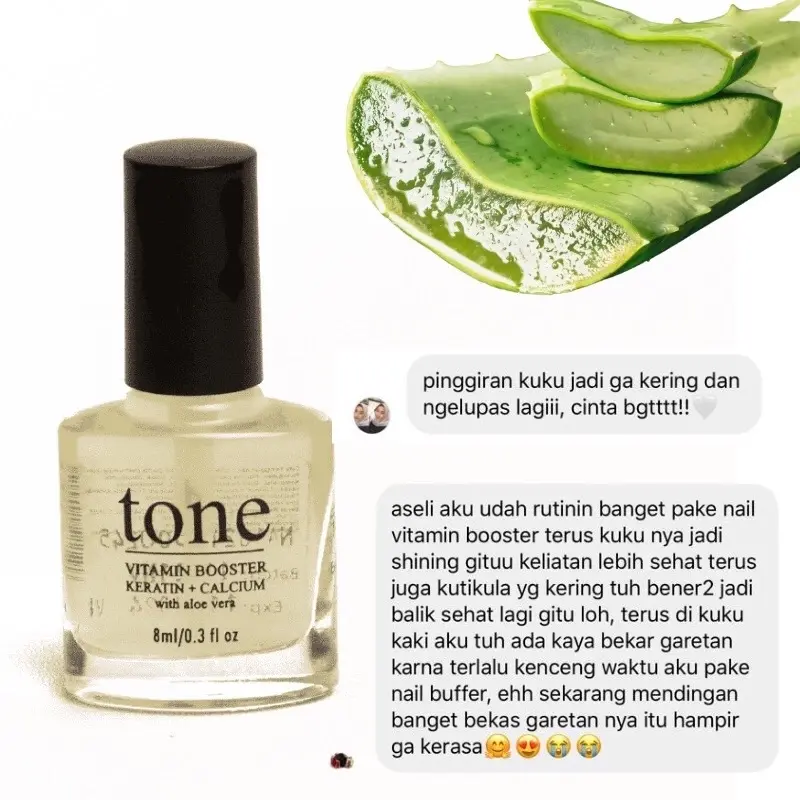 ￼TONE Vitamin Kuku | Booster Keratin+Calcium | Nail Vitamin | Cuticle Oil | Minyak Kuku Kering Art 3