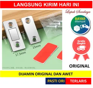 [ MANTU ] MAGNET PINTU Magnet Pintu Lemari Laci Lemari Penahan 1 Set Perekat Drawer Kabinet Magnetic Door Closer Stopper