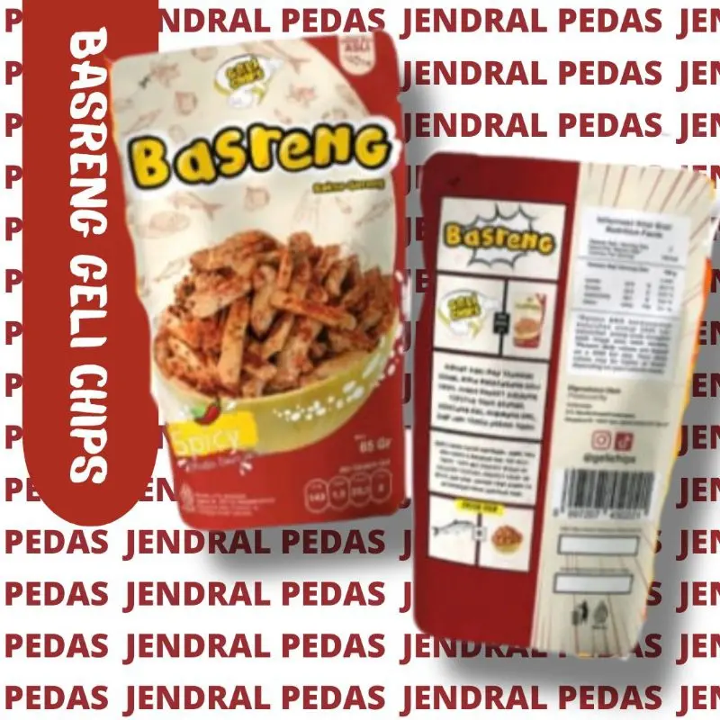 basreng by gelichips pedas daun jeruk enak gurih 0