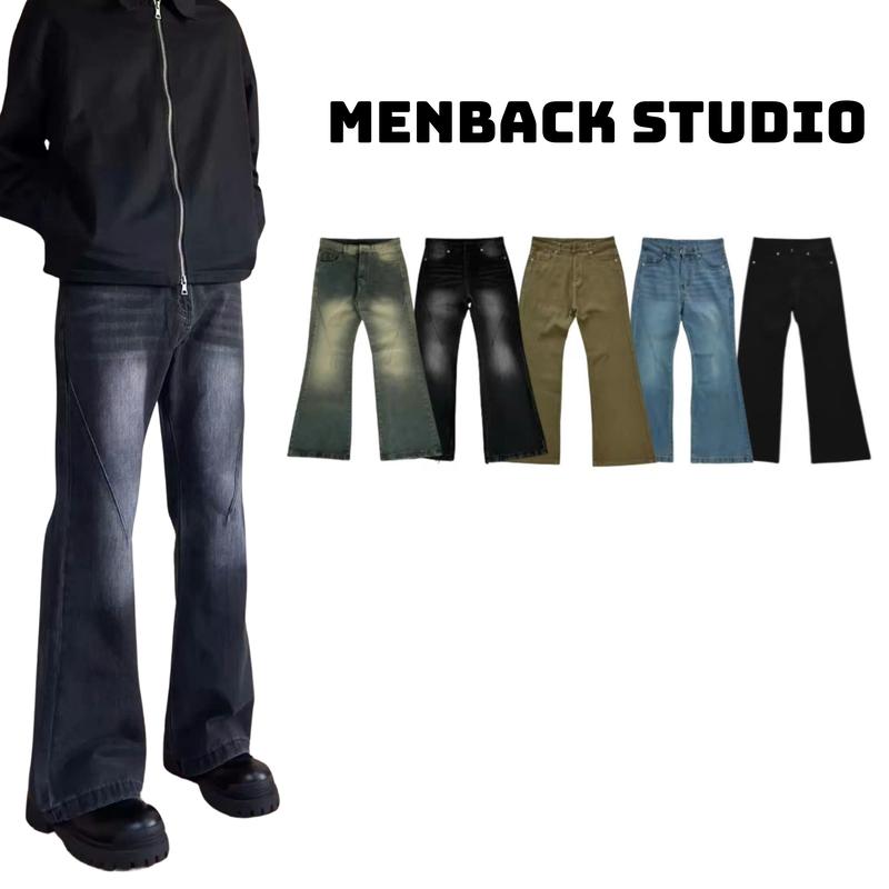 [ Mẫu Mới ] - Quần Jeans ống Loe Wash Nam Nữ Dáng dài tôn dáng Phong cách trẻ trung cá tính Menswear Pants