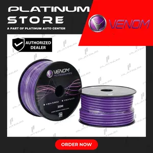 Kabel Strum Venom 8 AWG Per Meter – Kabel Power Audio Mobil Tembaga Murni High Quality