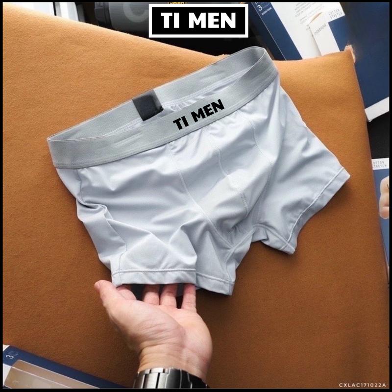 [Combo 3] Quần Lót Nam Sịp Đùi, Sịp Chéo Boxer Lụa Băng Dáng Trunk Khử Mùi Kháng Khuẩn quần  lót  đùi 3