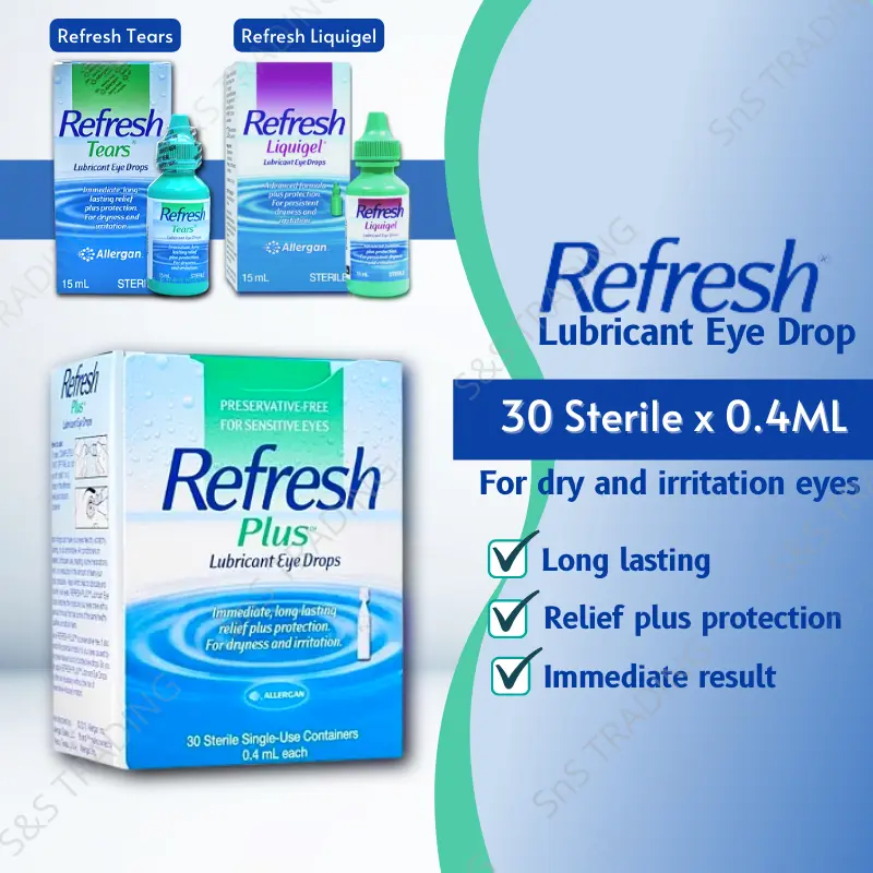 Allergan Refresh Plus Eye Drops (30s) / Refresh Tears 15ML / Refresh Liquigel 15ML