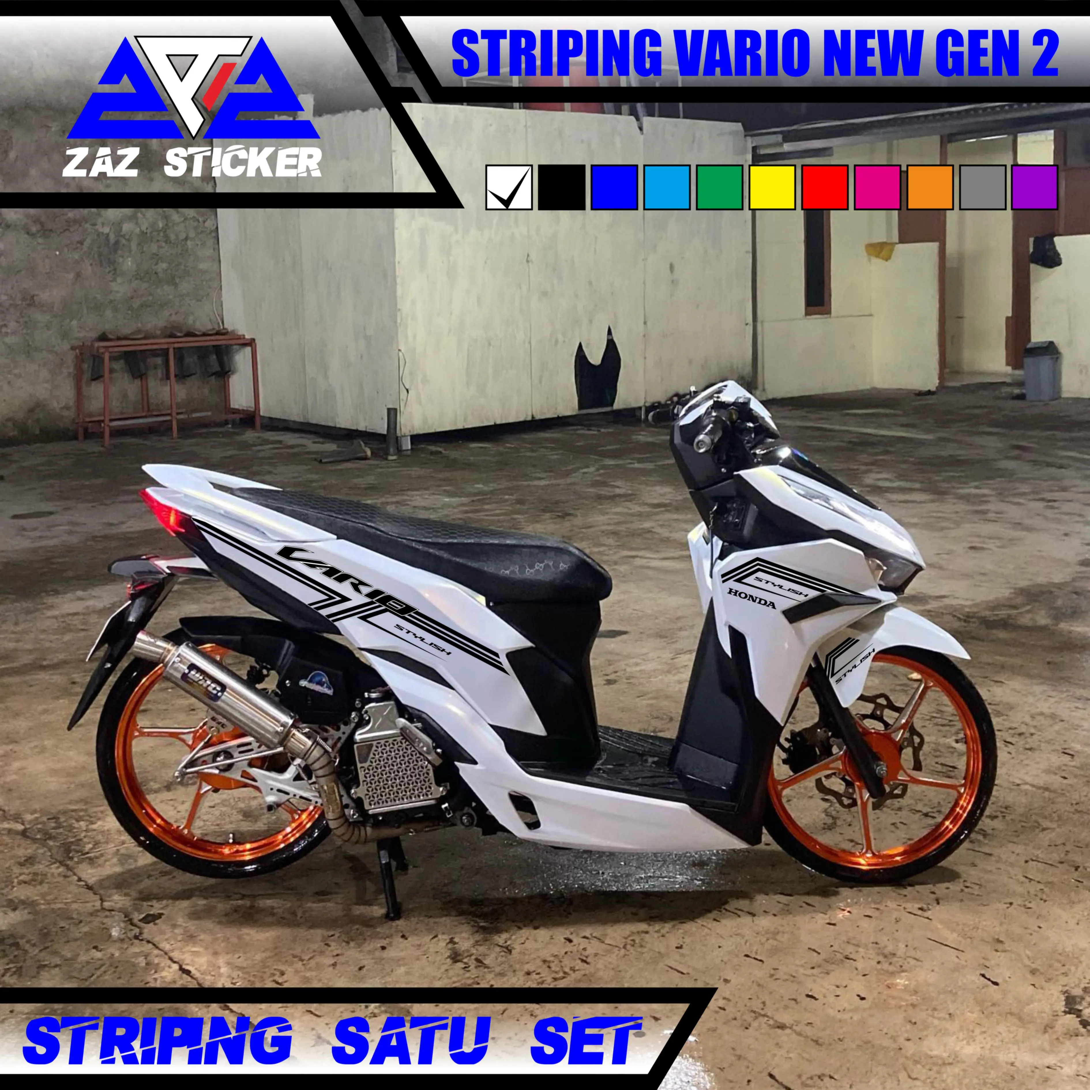 Zaz Sticker Striping Vario New Gen 2 Design Motif 12
