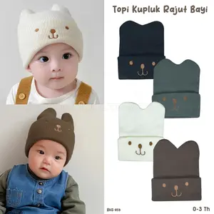 Topi Bayi Topi Kupluk Rajut Bayi Topi Rajut Bayi Baru Lahir TIPPY TOES Topi Bayi Newborn Perlengkapan Bayi Baru Lahir BHS-859