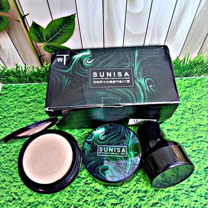 Bedak Glowing 100% Original Anti air Chusion Tahan Lama Melembabkan Mengecilkan pori-pori Wajah Foundation Concealer