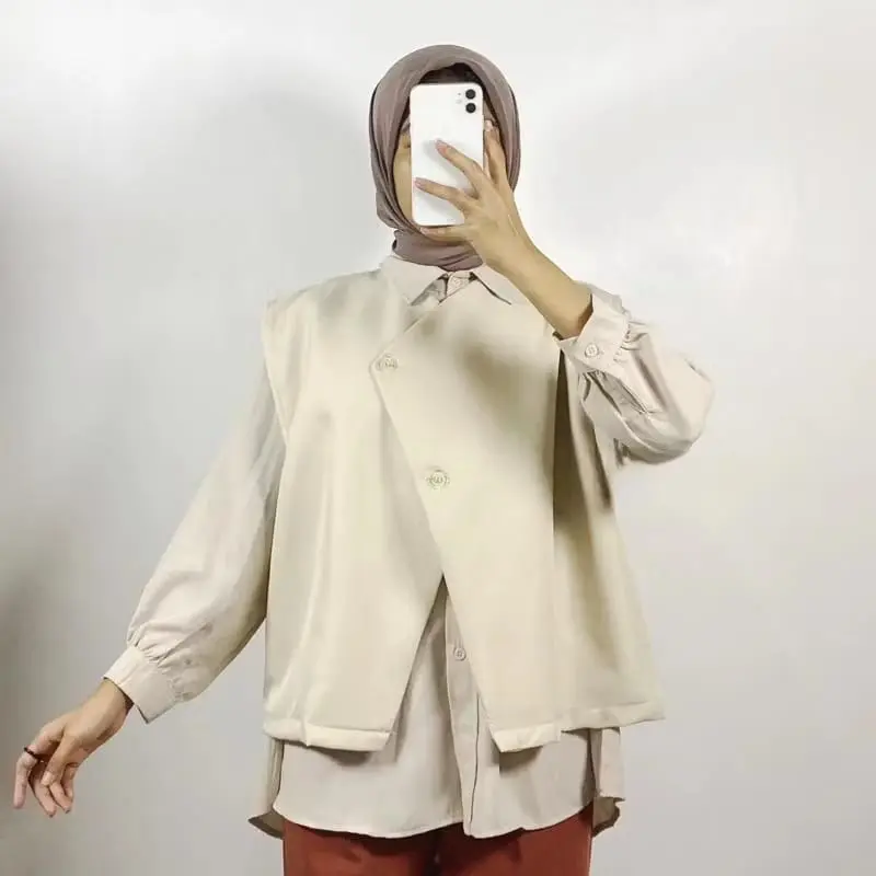 Allava Vest-Vest Premium Rompi Wanita / Vest Korean Style kekinian 5