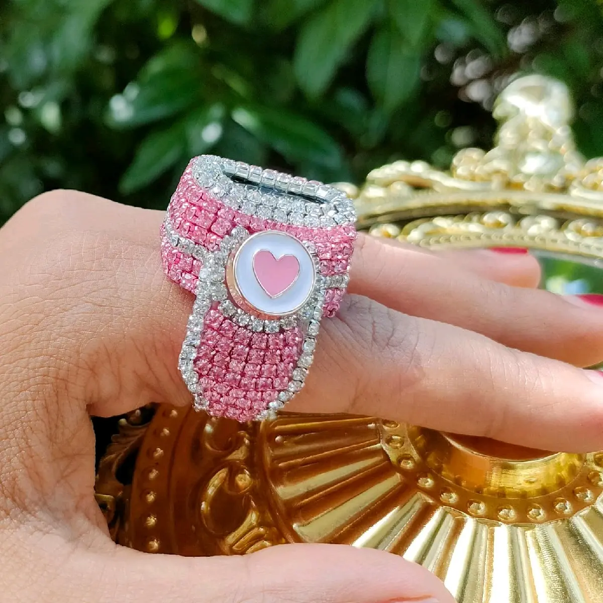 cincin zikir led mini hias 2 tone