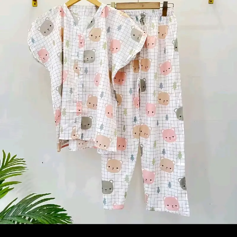 Piyama V Neck Panjang | Piyama Kekinian | Piyama Wanita 4