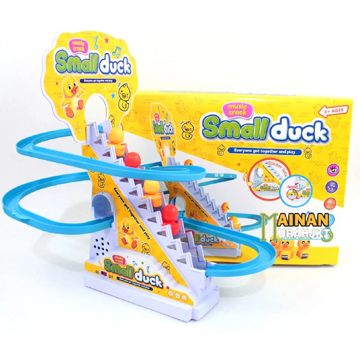 Mainan Anak Edukasi SMALL DUCK 668-10 Bebek Kereta Tangga dengan Musik dan Berjalan - Toys Hadiah Bergerak