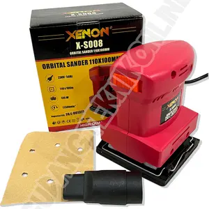 Mesin Amplas XENON X-S008 110x100MM 135W / Mesin Ampas Orbital Sander Kotak Square Palm Finishing Sander S-008 XS008 XENON