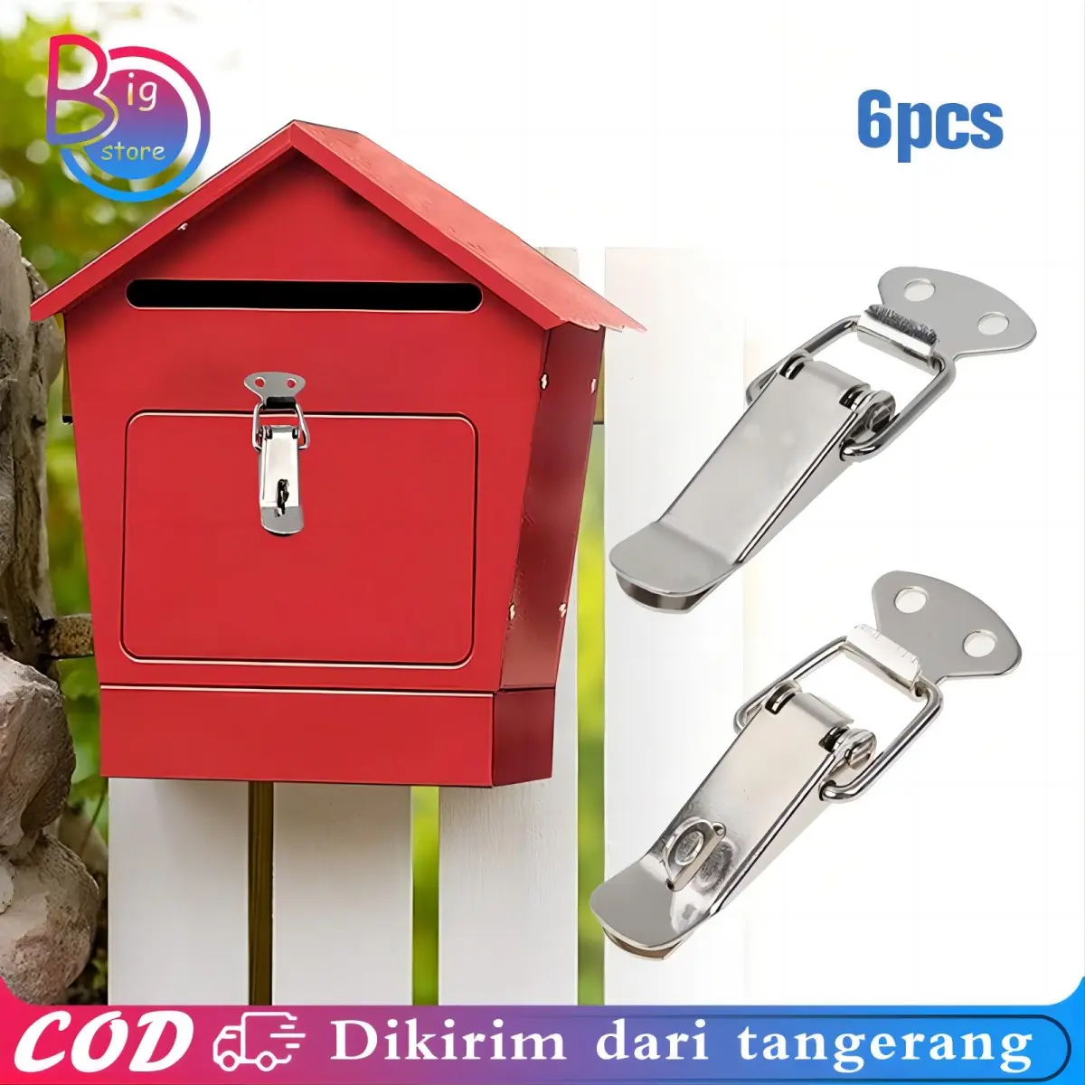 6pcs Kunci Pengait Box 72mm Kuncian Koper Kancing Kunci Spring Pengunci Box