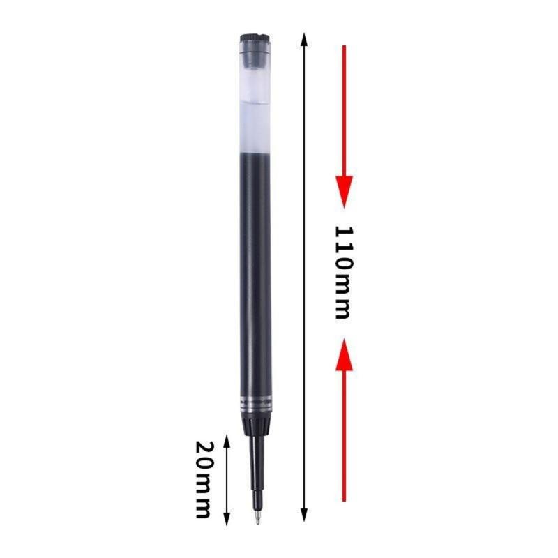 Product Introduction of Large Capacity Thick Refill Gel Pen 0.5mm ST Nib Black Blue Red Ink Quick-drying Neutral Pen Non - Slip Rhombus Handle Grip, Writing Stationery 10