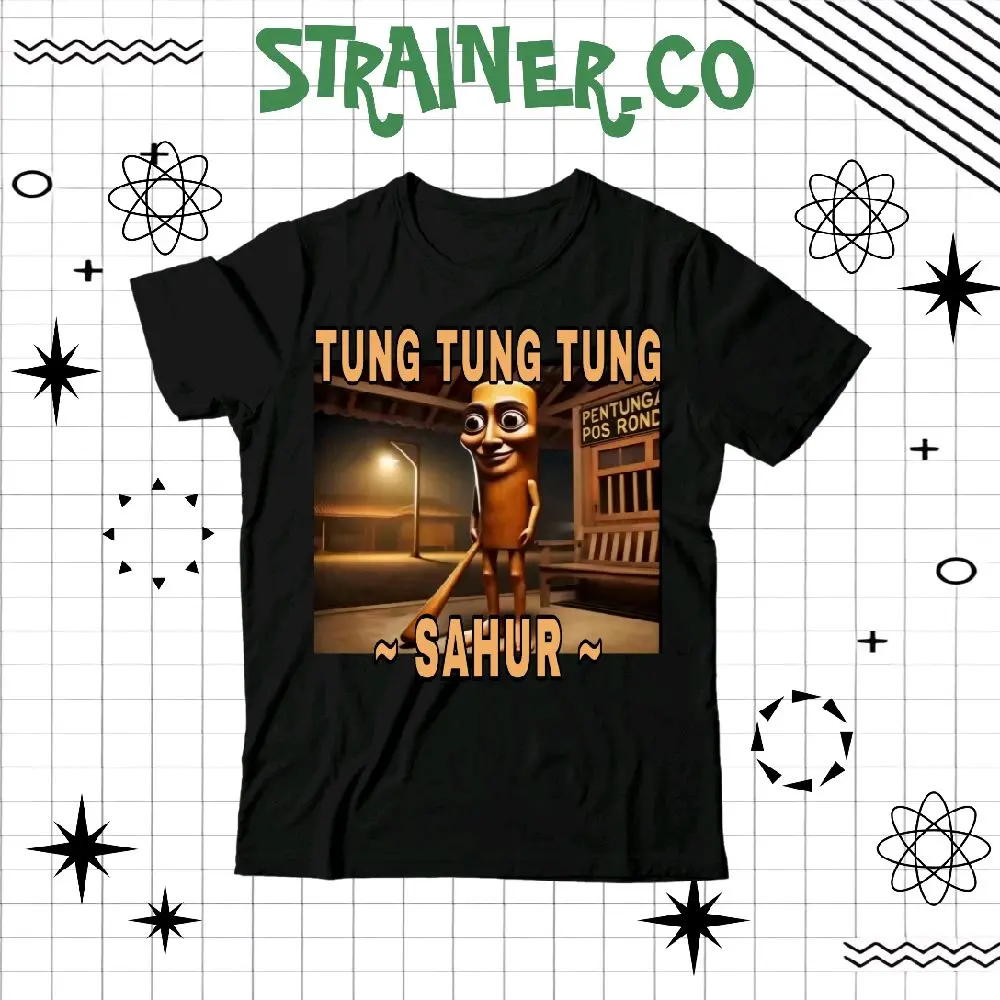 (BISA COD) Kaos Anak TUNG TUNG TUNG SAHUR - Baju Anak Laki-Laki TUNG TUNG SAHUR UNISEX FREE NAMA FASHION Cowok